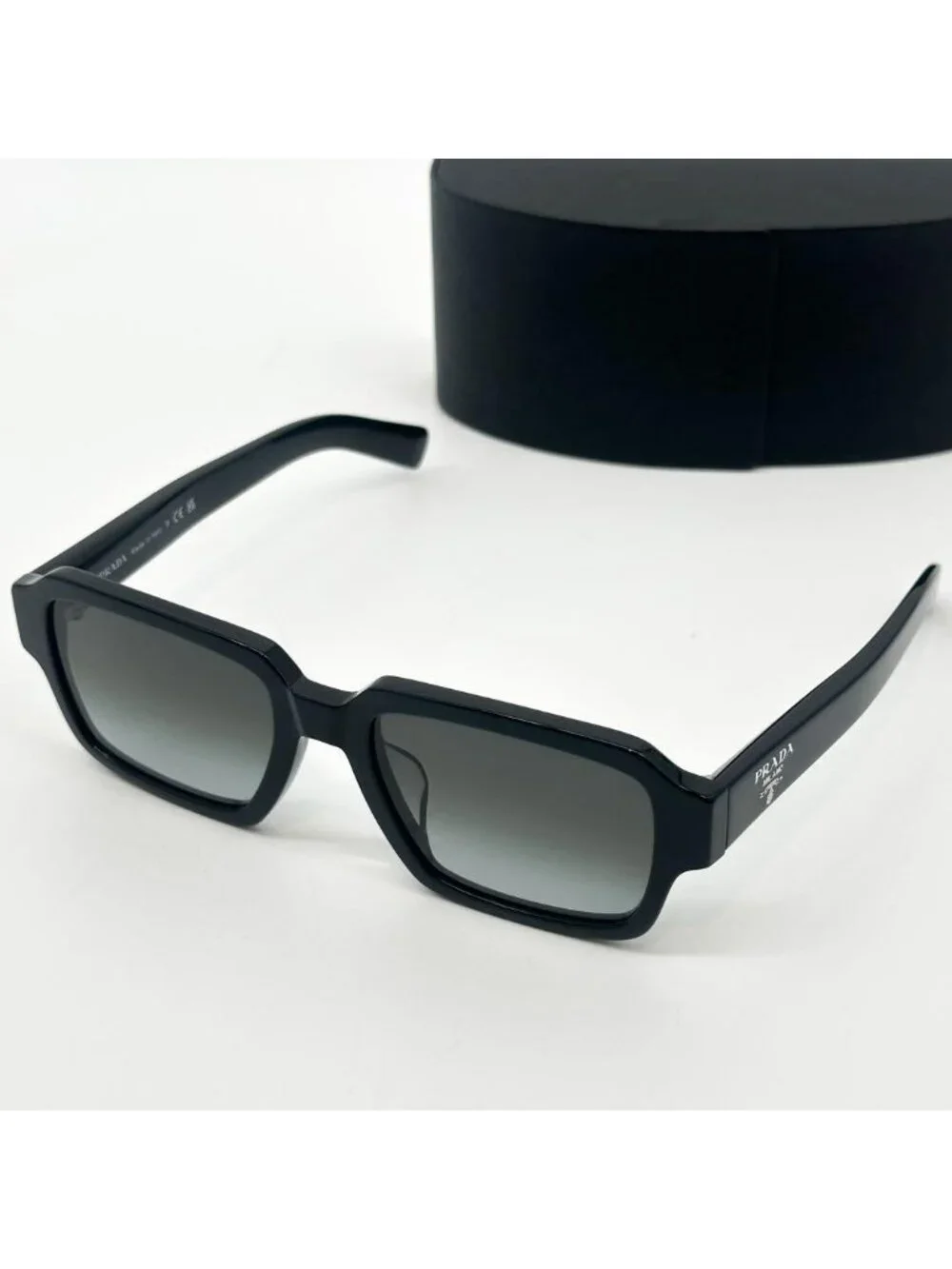 Prada Square Gradient Sunglasses Boston Logo Eyewear